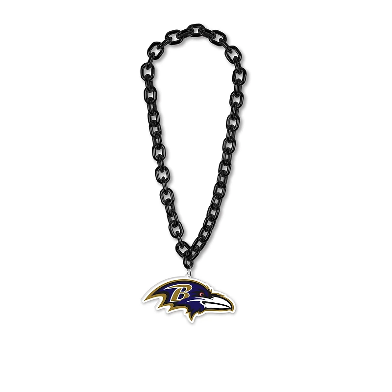 WinCraft Baltimore Ravens Collier en plastique avec logo à grande chaîne