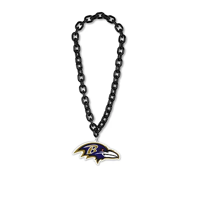 WinCraft Baltimore Ravens Collier en plastique avec logo à grande chaîne