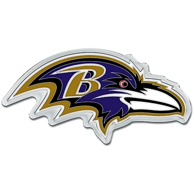 WinCraft Baltimore Ravens Colored Chrome Auto Emblem