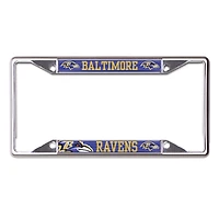 Cadre de plaque d'immatriculation en métal WinCraft Baltimore Ravens