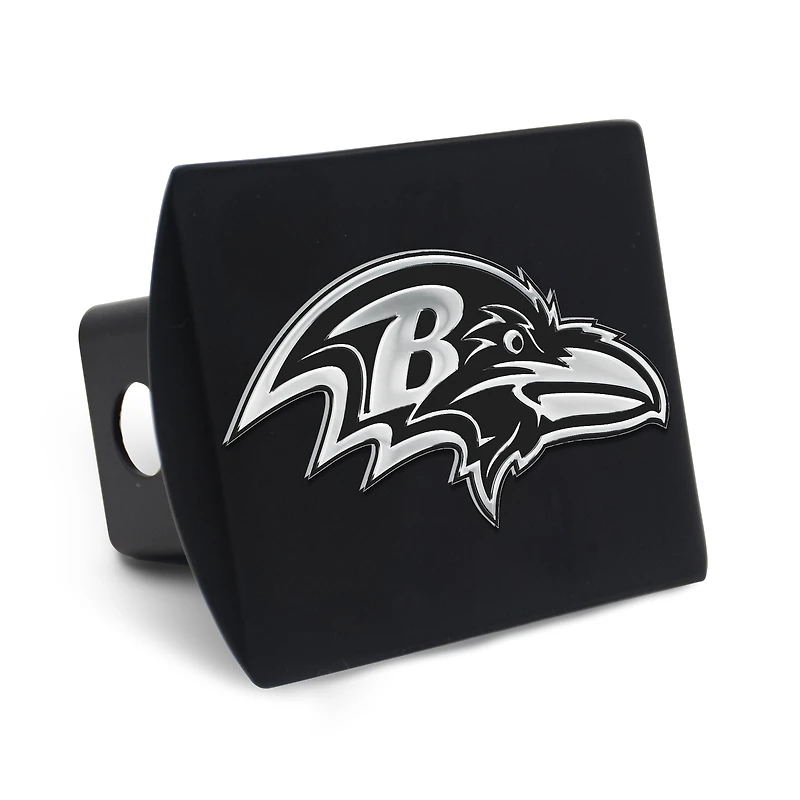Cache-attelage WinCraft Baltimore Ravens en métal chromé de qualité supérieure