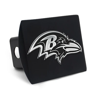 Cache-attelage WinCraft Baltimore Ravens en métal chromé de qualité supérieure