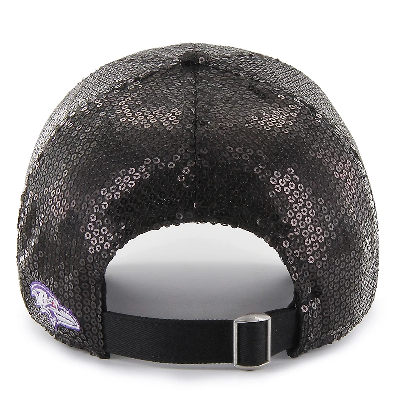 Casquette ajustable Dazzle Clean Up noire '47 des Baltimore Ravens pour femme