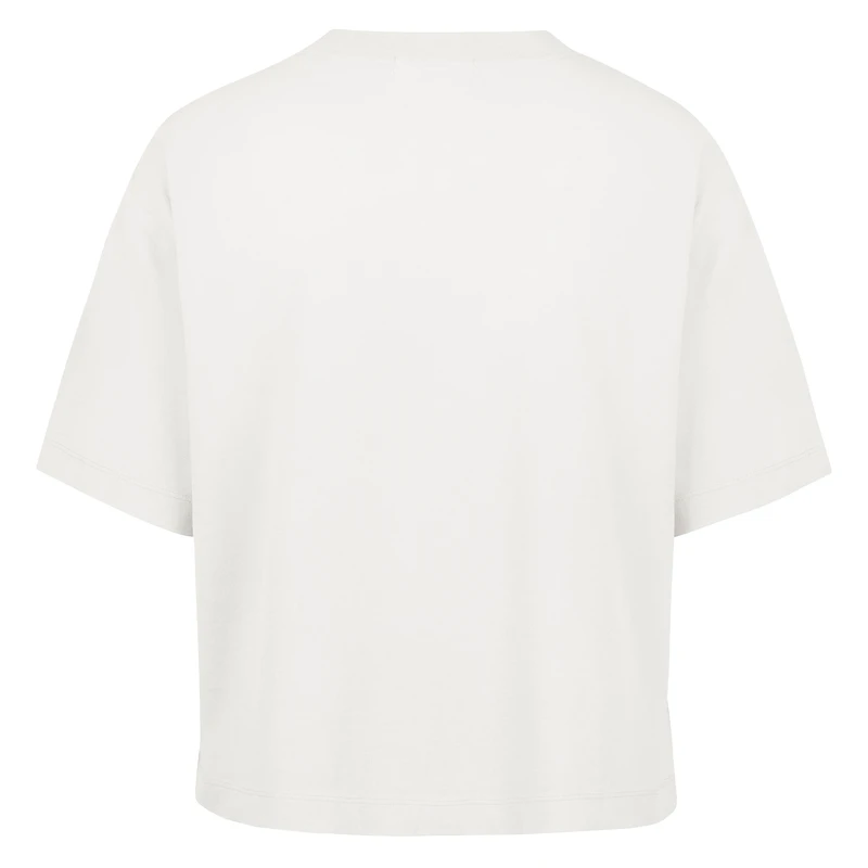 Women's '47  Natural Baltimore Ravens Florentina Montauk Cropped T-Shirt