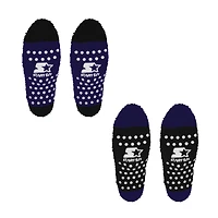 Women's Starter  Purple/Black Baltimore Ravens Home and Away Cozy Socks 2 Pack