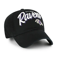 Casquette ajustable Ariana Clean Up noire '47 pour femme des Ravens de Baltimore