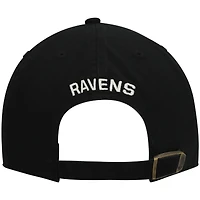 Women's '47 Black Baltimore Ravens Finley Clean Up Adjustable Hat