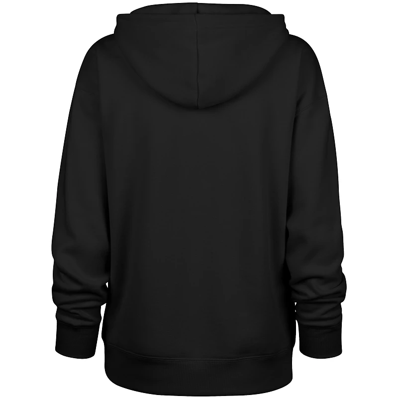 Women's '47 Black Baltimore Ravens Whirlwind Naomi Pullover Hoodie