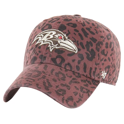 Casquette ajustable Tawny Clean Up des Baltimore Ravens marron '47 pour femme
