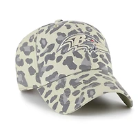 Casquette ajustable Bagheera Clean Up grise pour femme des Baltimore Ravens, modèle 1947