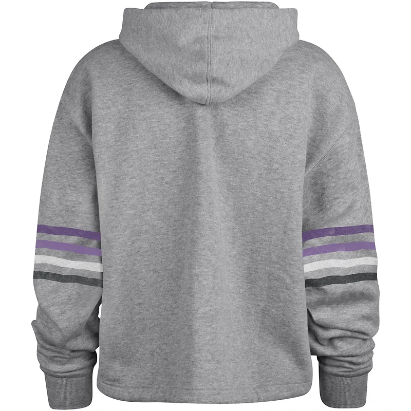 Sweat à capuche '47 Heather Grey Baltimore Ravens Upland Bennett pour femmes