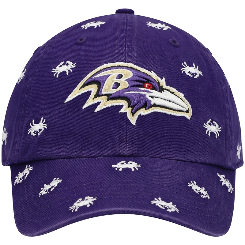 Women's '47 Baltimore Ravens Confetti Clean Up Adjustable Hat