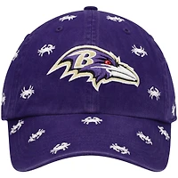 Women's '47 Baltimore Ravens Confetti Clean Up Adjustable Hat