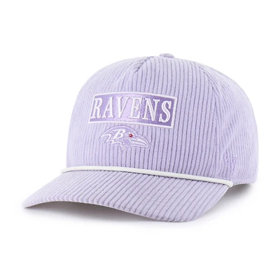 Women's '47  Purple Baltimore Ravens Mellow Corduroy Hitch Adjustable Hat