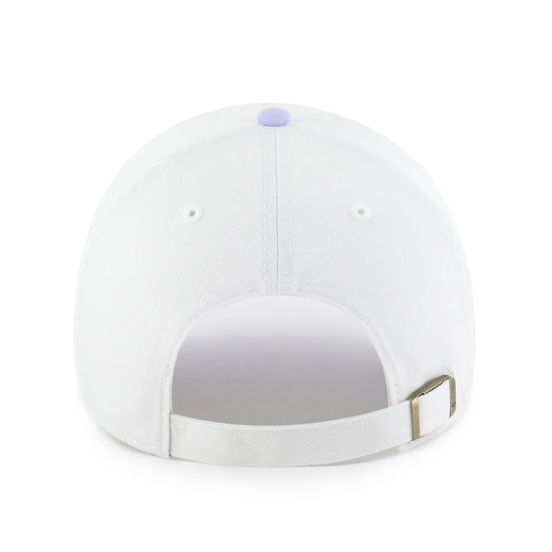 Women's '47  White Baltimore Ravens Gelato Two-Tone Clean Up Adjustable Hat