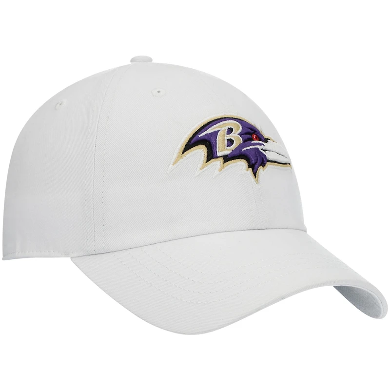 Casquette réglable blanche avec logo Miata Clean Up des Ravens de Baltimore '47 pour femmes