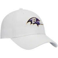 Casquette réglable blanche avec logo Miata Clean Up des Ravens de Baltimore '47 pour femmes