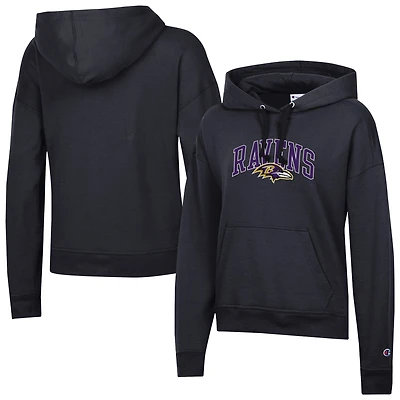 Women's Champion Black Baltimore Ravens Powerblend Hoodie