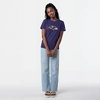 T-shirt Champion violet pour femmes avec logo des Ravens de Baltimore
