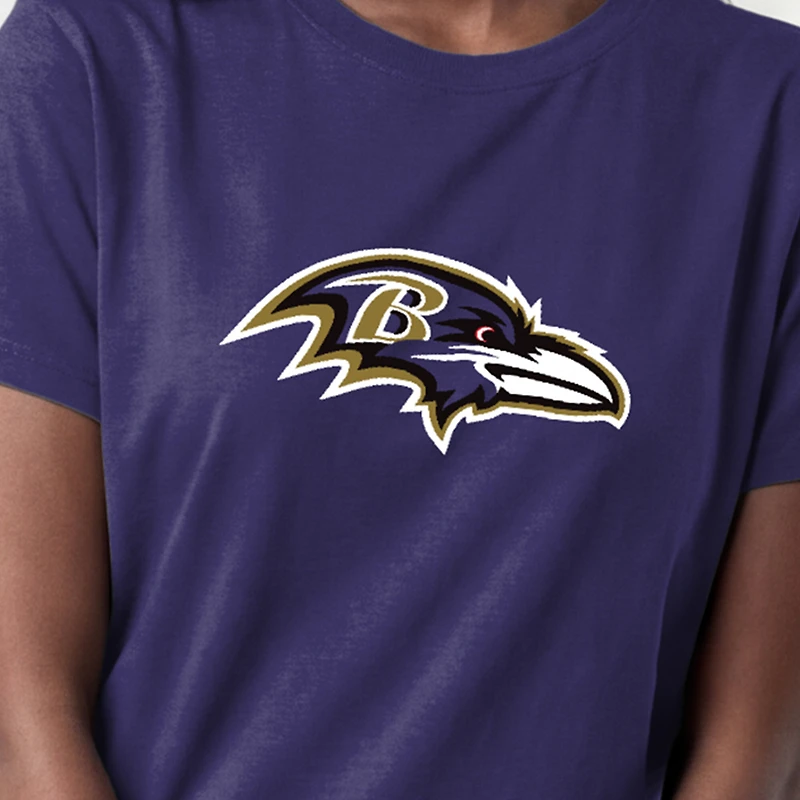 T-shirt Champion violet pour femmes avec logo des Ravens de Baltimore