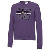 Women's Champion  Purple Baltimore Ravens Powerblend Fleece Sweatshirt