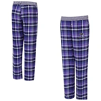 Women's Concepts Sport  Purple Baltimore Ravens Laney Plaid Tri-Blend Pants