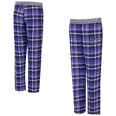 Women's Concepts Sport  Purple Baltimore Ravens Laney Plaid Tri-Blend Pants