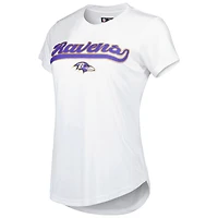 Ensemble de pyjama et legging Concepts Sport Blanc/Anthracite Baltimore Ravens Sonata pour femme