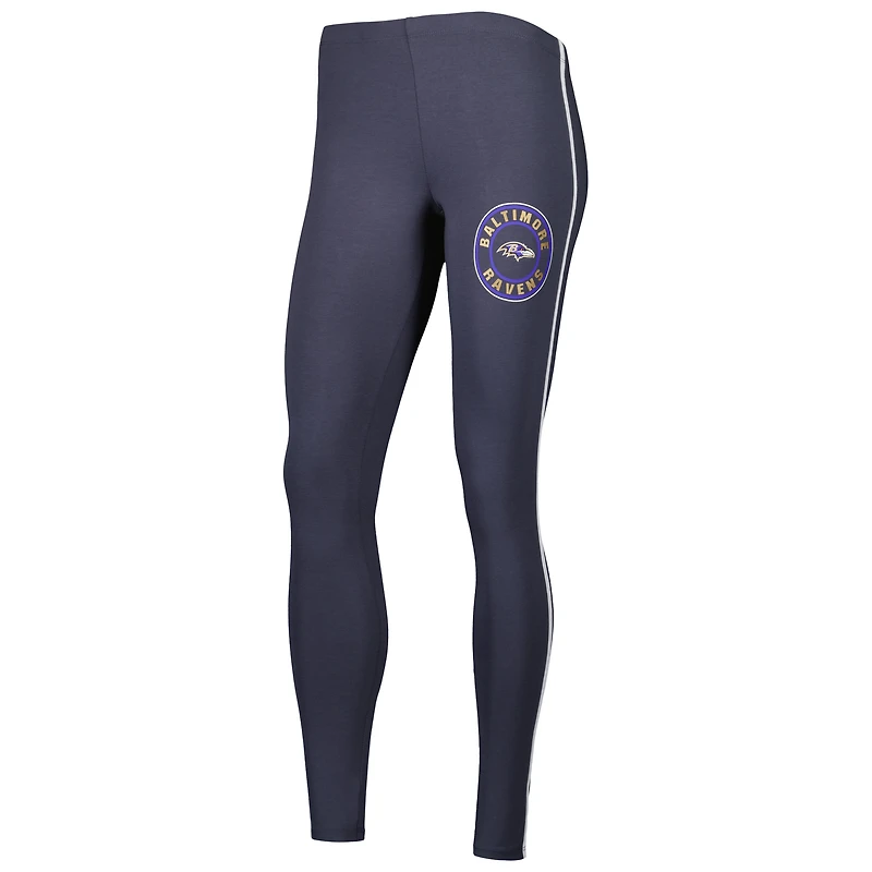Women's Concepts Sport White/Charcoal Baltimore Ravens Sonata Top & Leggings Sleep Set