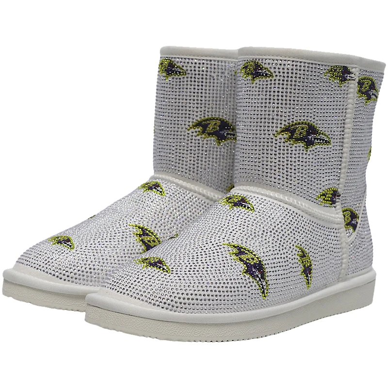 Women's Cuce  Baltimore Ravens Logo Pull on Ankle Boots