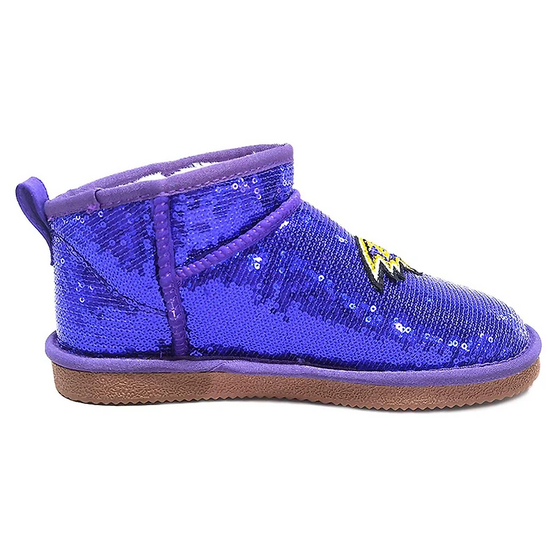 Bottines à paillettes Cuce violettes Baltimore Ravens pour femmes