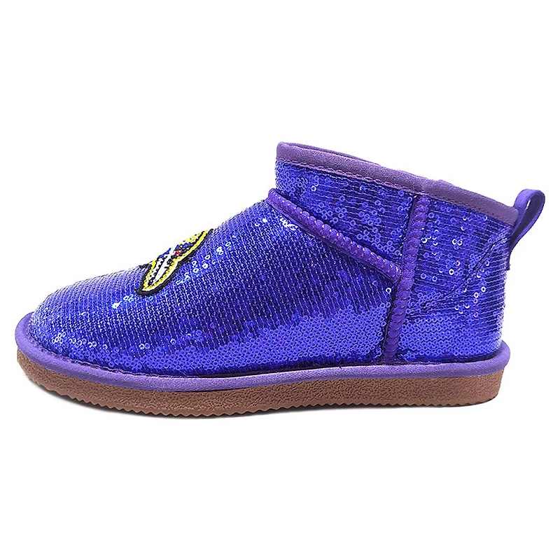 Bottines à paillettes Cuce violettes Baltimore Ravens pour femmes