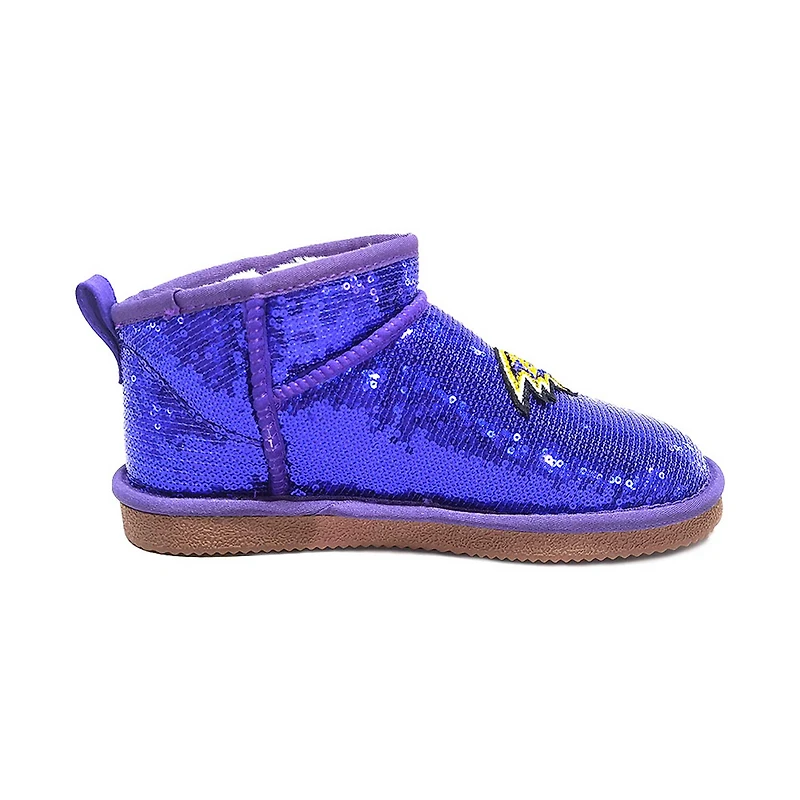 Bottines à paillettes Cuce violettes Baltimore Ravens pour femmes