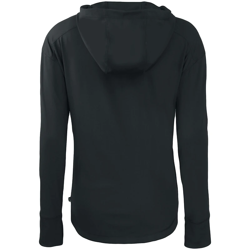 Women's Cutter & Buck Black Baltimore Ravens Primary Mark Daybreak Eco Recycled Full-Zip Hoodie