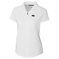 Women's Cutter & Buck White Baltimore Ravens Forge Stretch Polo