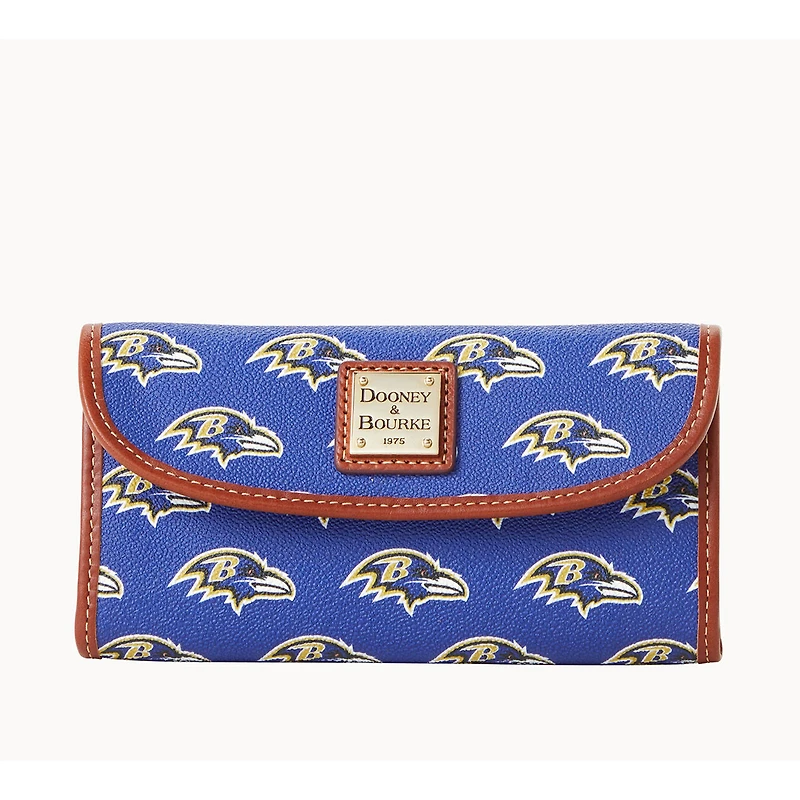 Pochette Continental Dooney & Bourke pour femme aux couleurs des Ravens de Baltimore