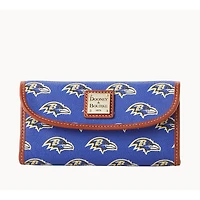 Pochette Continental Dooney & Bourke pour femme aux couleurs des Ravens de Baltimore