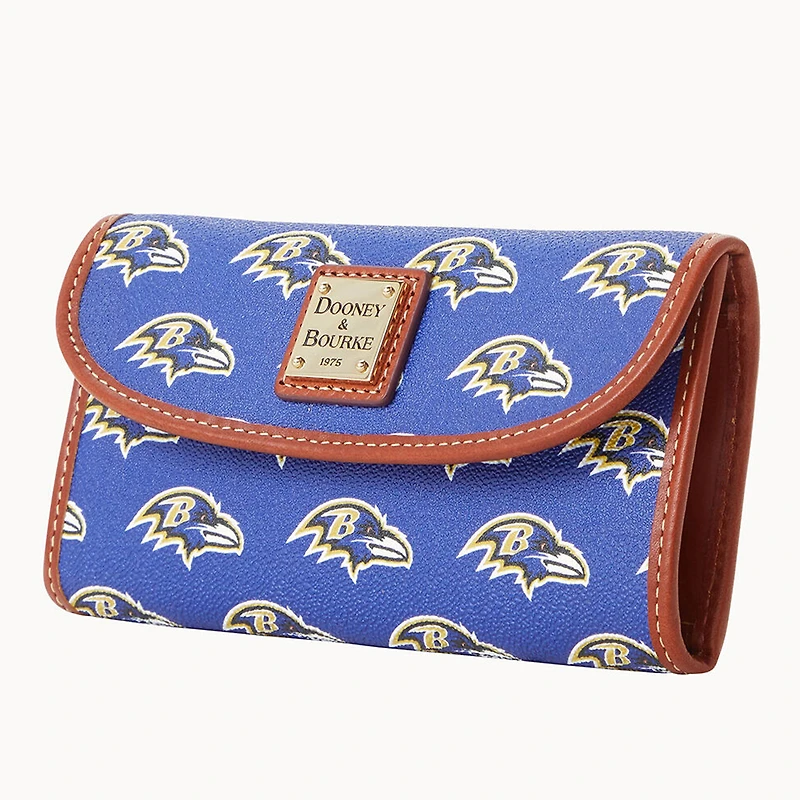 Pochette Continental Dooney & Bourke pour femme aux couleurs des Ravens de Baltimore