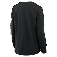 T-shirt à manches longues Fanatics pour femme, noir, motif Hometown Legacy des Baltimore Ravens