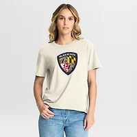 T-shirt Fanatics crème pour femme Baltimore Ravens Dove Legacy