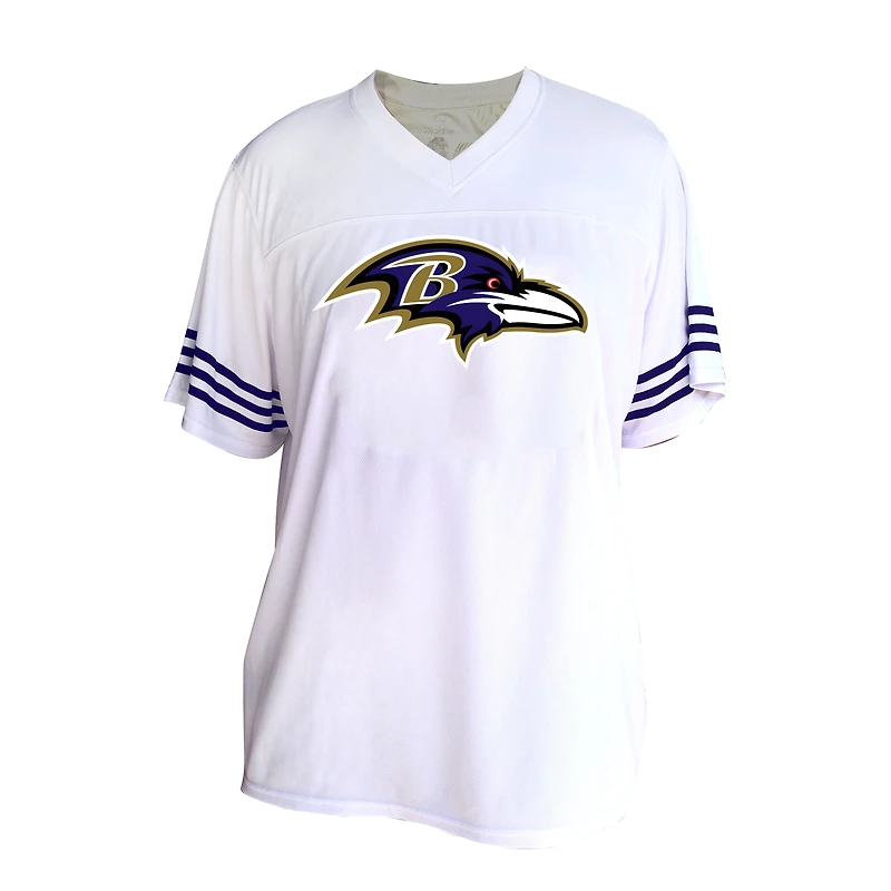 Women's Fanatics Lamar Jackson White Baltimore Ravens Plus Fashion Jersey