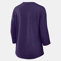 Women's Fanatics  Purple Baltimore Ravens Team First Deceptive Juke 3/4-Sleeve V-Neck T-Shirt