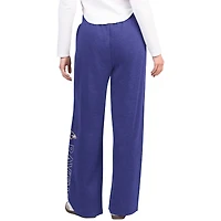 Women's G-III 4Her by Carl Banks Purple Baltimore Ravens Field Wide Leg Sweatpants