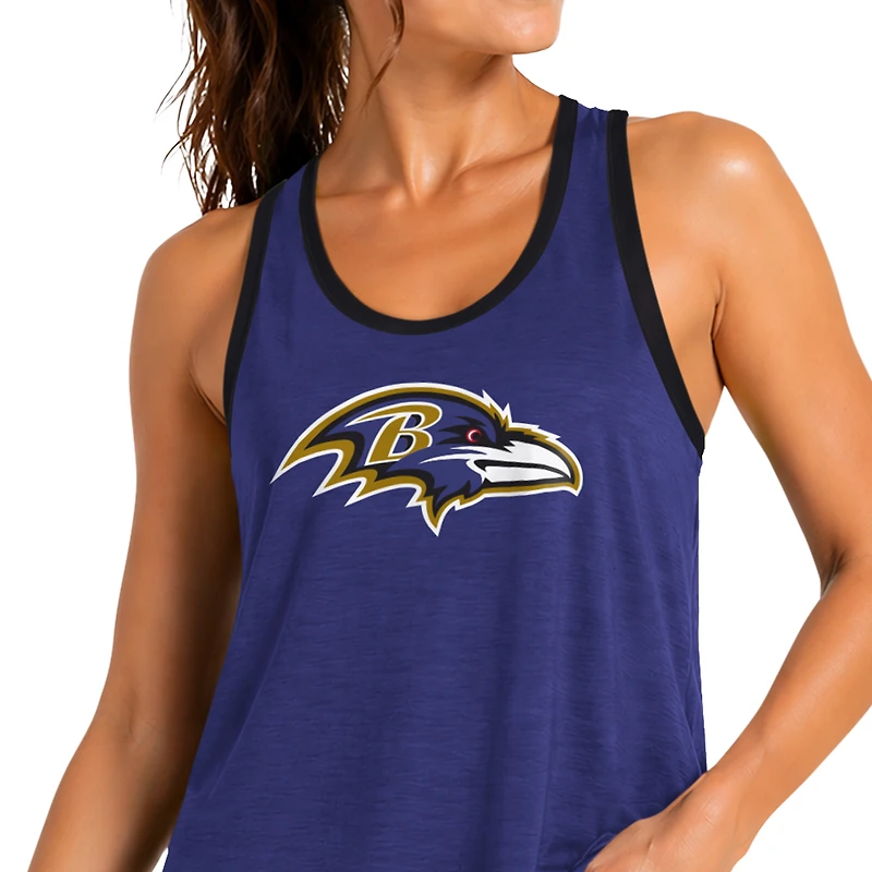 Women's G-III 4Her by Carl Banks Purple Baltimore Ravens Tater II Racerback Tank Top