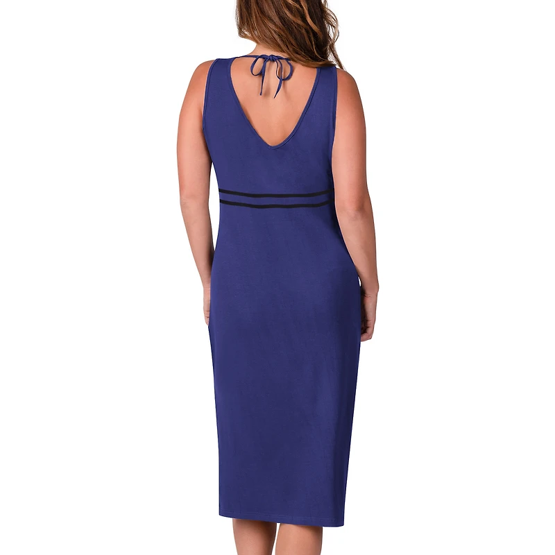 Robe longue à encolure en V pour femme G-III 4Her by Carl Banks Violet Baltimore Ravens