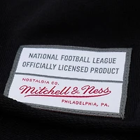 Polo de rugby court à manches longues Mitchell & Ness noir Baltimore Ravens pour femme