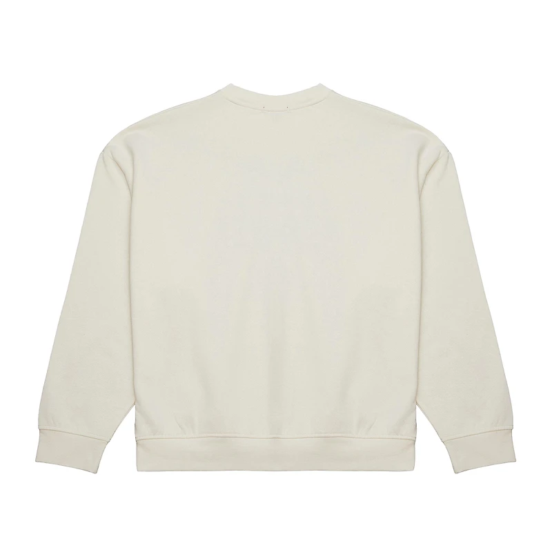 Sweat-shirt Mitchell & Ness crème Baltimore Ravens grande taille pour femme avec motif étoile filante