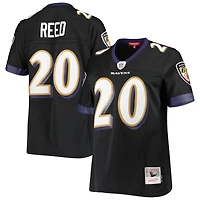 Maillot réplique Legacy des Ravens de Baltimore, noir, Mitchell & Ness Ed Reed, pour femme