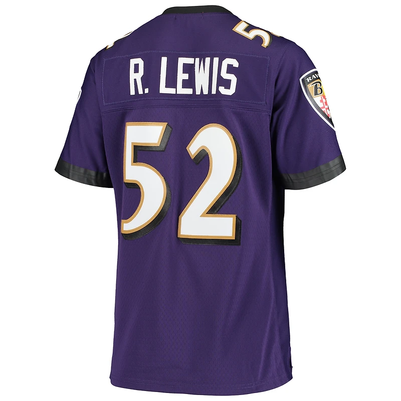 Women's Mitchell & Ness Ray Lewis Purple Baltimore Ravens Legacy Replica Team Jersey