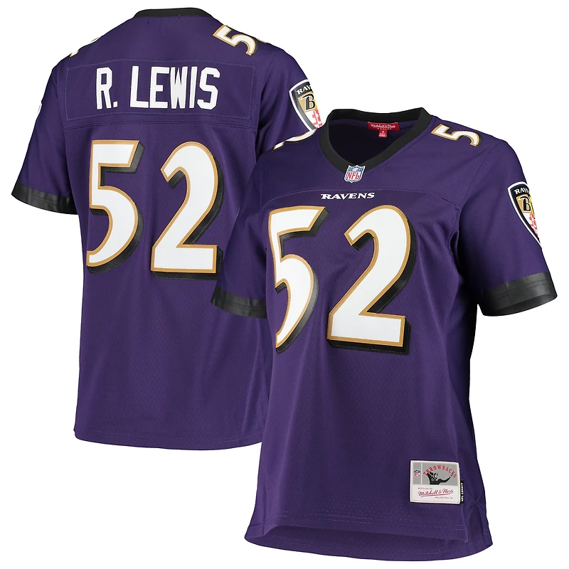 Maillot réplique de l'équipe des Ravens Baltimore, violet, Mitchell & Ness, pour femme, avec Ray Lewis.